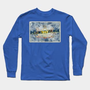 Pennsylvania vintage style retro souvenir Long Sleeve T-Shirt